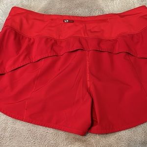 Lulu speed up red shorts. Size 12